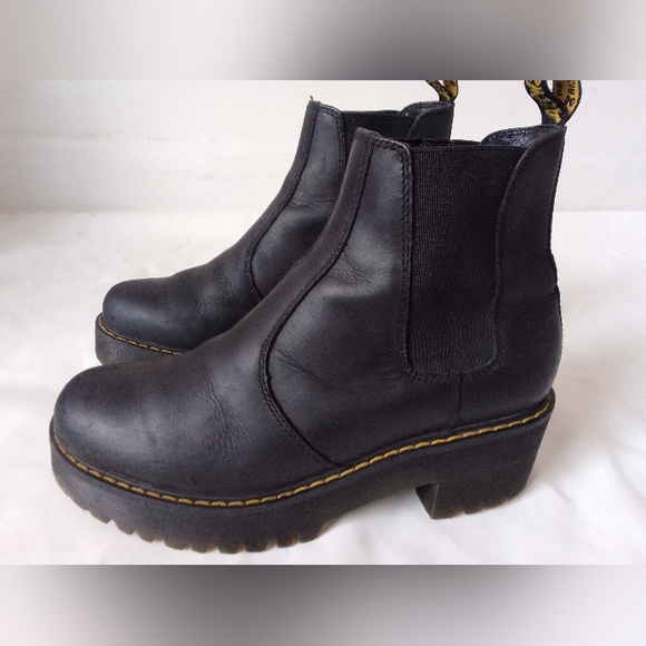 Vintage Dr Martens Women's Dr Martens ROMETTY Boots Black Size 9 - Picture 4 of 8